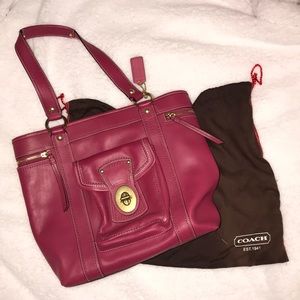 MOVING! Everything must go! Coach Tote Fuschia